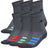 adidas Youth Cushioned Angle Stripe 6-Pack Crew Socks adidas