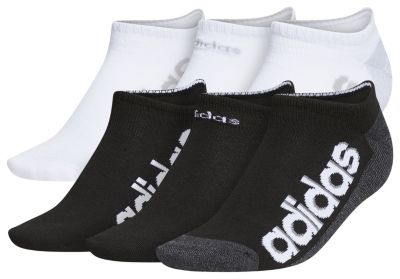 adidas Women's Superlite Linear 3 6-Pack No Show Socks