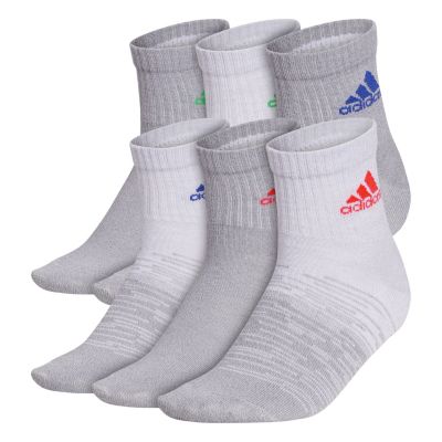 adidas Youth Superlite Badge of Sport 6-Pack Quarter Socks adidas