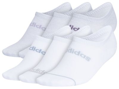 adidas Women's Superlite Linear 3 6-Pack Super No Show Socks