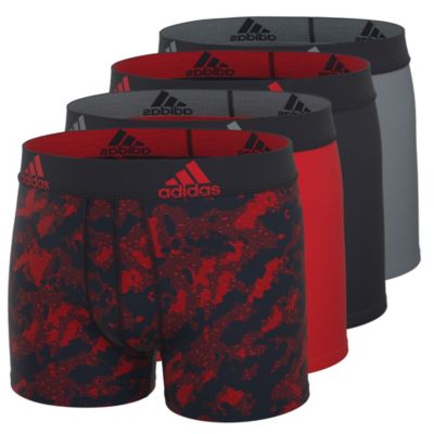 adidas Youth Performance Graphic 4-Pack Boxer Brief