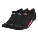 adidas Women's Superlite Stripe 3 3-Pack No Show Socks adidas