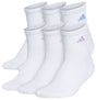 adidas Women's Athletic Cushioned 6-Pack Quarter Socks adidas