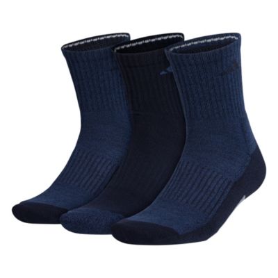 adidas Men's Cushioned X 3 3-Pack Mid-Crew Socks