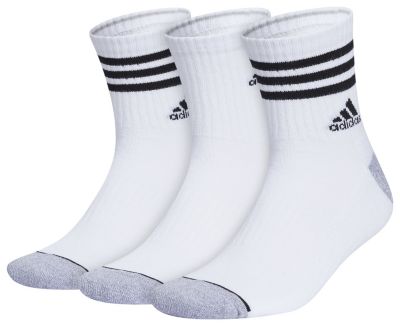 adidas Men's Cushioned 3-Stripe 3.0 3-Pack High Quarter Socks