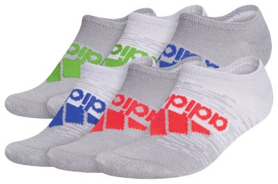 adidas Youth Superlite Badge of Sport 6-Pack No Show Socks adidas