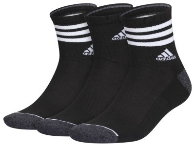 adidas Men's Cushioned 3-Stripe 3.0 3-Pack High Quarter Socks adidas
