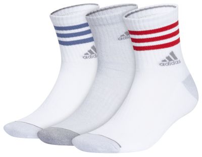 adidas Men's Cushioned 3-Stripe 3.0 3-Pack High Quarter Socks adidas