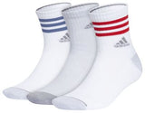 adidas Men's Cushioned 3-Stripe 3.0 3-Pack High Quarter Socks adidas