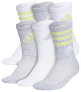 adidas Youth Cushioned Mixed 6-Pack Crew Socks adidas