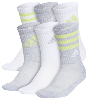 adidas Youth Cushioned Mixed 6-Pack Crew Socks