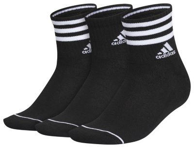 adidas Women's Cushioned 3-Stripe 3.0 3-Pack High Quarter Socks