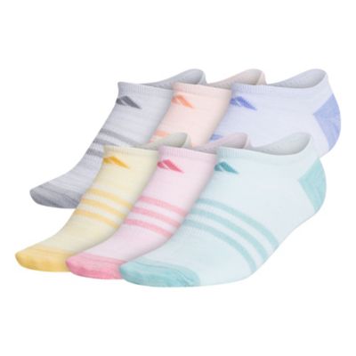 adidas Girl's Superlite 6-Pack No Show Socks adidas