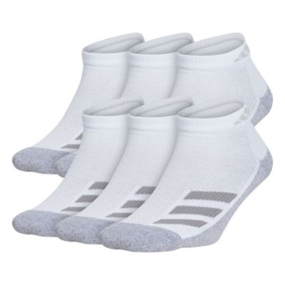 adidas Youth Cushioned Angle Stripe 6-Pack Low Cut Socks