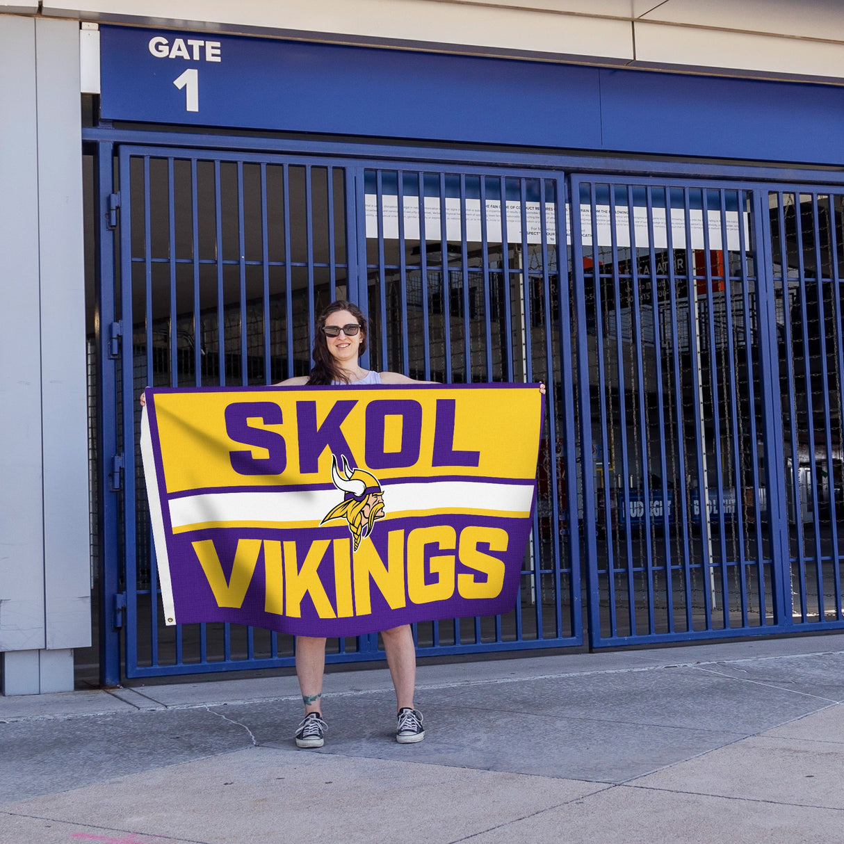 Rico Industries NFL  Minnesota Vikings Bold 3' x 5' Banner Flag-3
