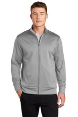 Sport-Tek Men's Sport-Wick Fleece Full-Zip Jacket