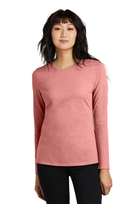 District Women's Perfect Blend CVC Long Sleeve Tee DT110 Womens Apparel Shirts & Tops