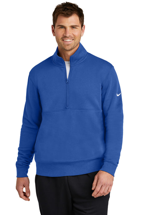 Nike Men's Club Fleece Sleeve Swoosh 1/2 Zip. NKDX6718