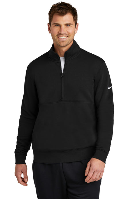 Nike Men's Club Fleece Sleeve Swoosh 1/2 Zip. NKDX6718