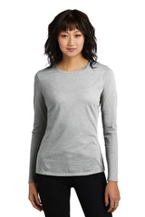 District Women's Perfect Blend CVC Long Sleeve Tee DT110 Womens Apparel Shirts & Tops
