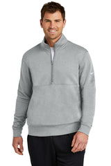 Nike Men's Club Fleece Sleeve Swoosh 1/2 Zip. NKDX6718