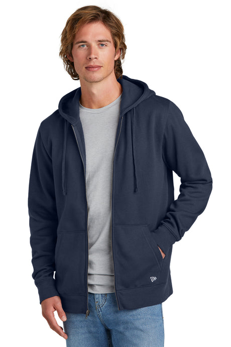 New Era Comeback Fleece Full-Zip Hoodie. NEA551 New Era