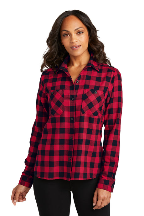 Port Authority® Ladies Plaid Flannel Shirt Port Authority