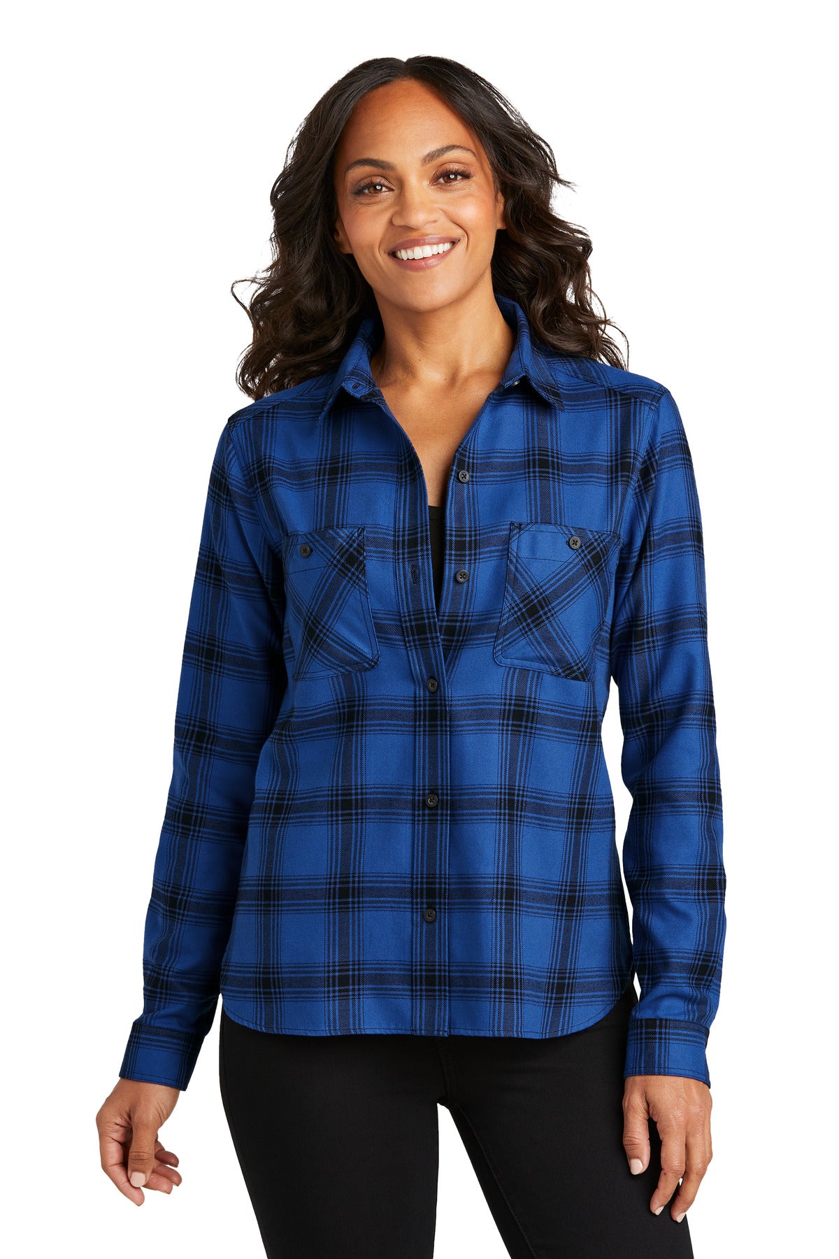 Port Authority® Ladies Plaid Flannel Shirt Port Authority