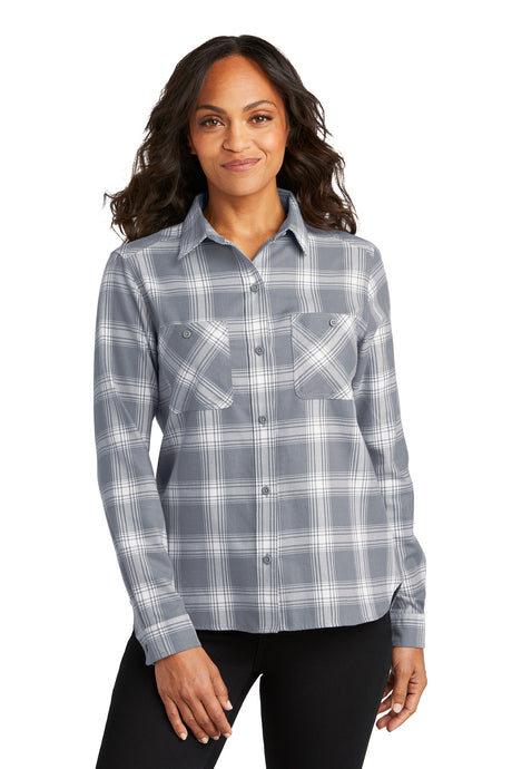 Port Authority® Ladies Plaid Flannel Shirt Port Authority