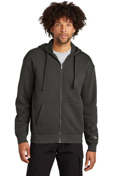 New Era Heritage Fleece Full-Zip Hoodie. NEA526 New Era