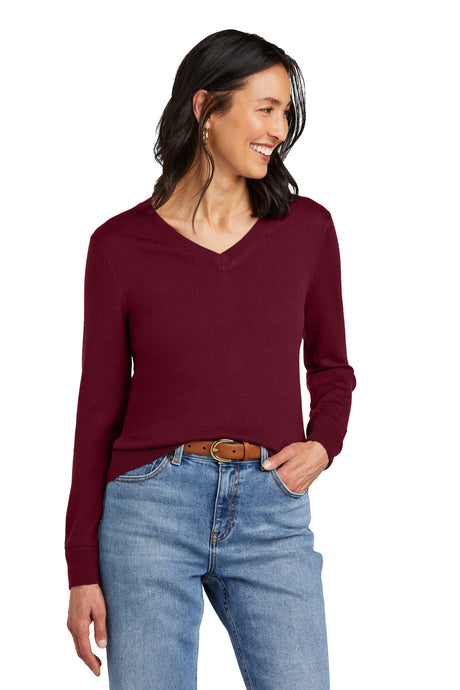Brooks Brothers Women's Washable Merino V-Neck Sweater. BB18411 Brooks Brothers