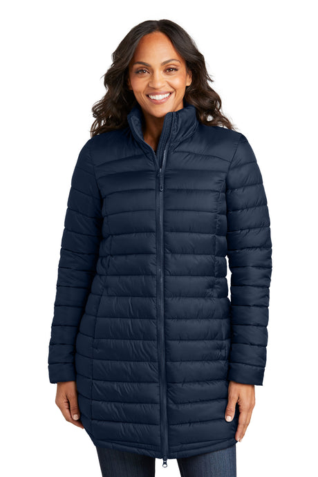 Port Authority® Ladies Horizon Puffy Long Jacket Port Authority