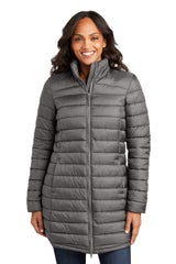 Port Authority® Ladies Horizon Puffy Long Jacket Port Authority