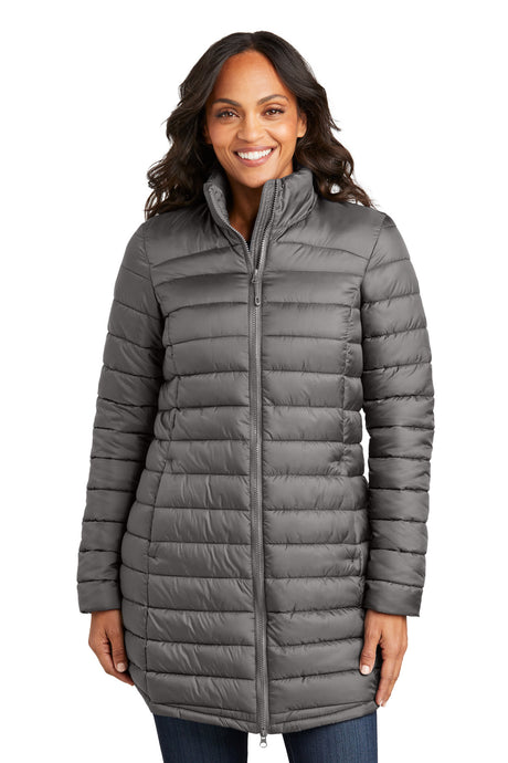 Port Authority® Ladies Horizon Puffy Long Jacket Port Authority