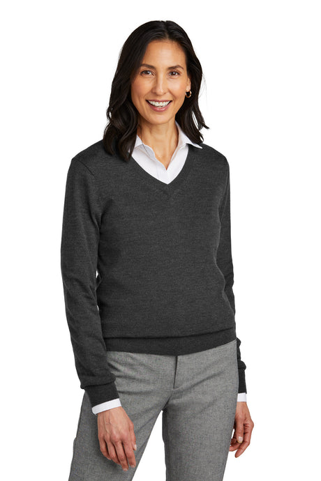 Brooks Brothers Women's Washable Merino V-Neck Sweater. BB18411 Brooks Brothers