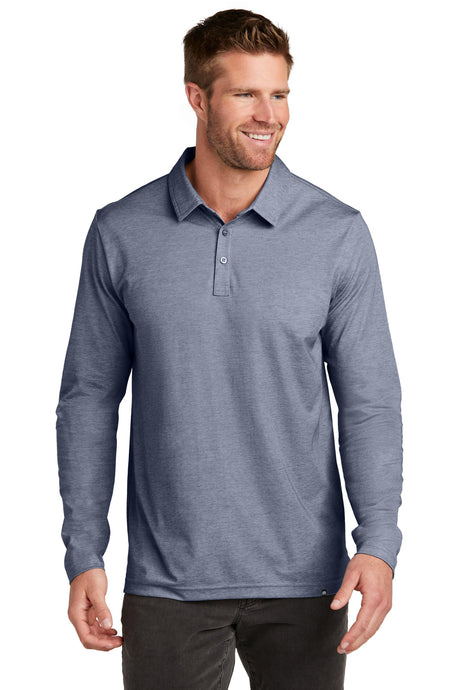 TravisMathew Men's Oceanside Heather Long Sleeve Polo TM1MZ343