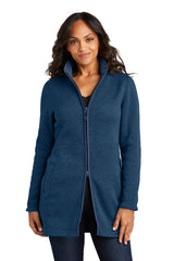 Port Authority® Ladies Arc Sweater Fleece Long Jacket Port Authority
