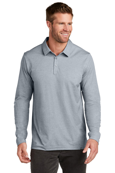 TravisMathew Men's Oceanside Heather Long Sleeve Polo TM1MZ343