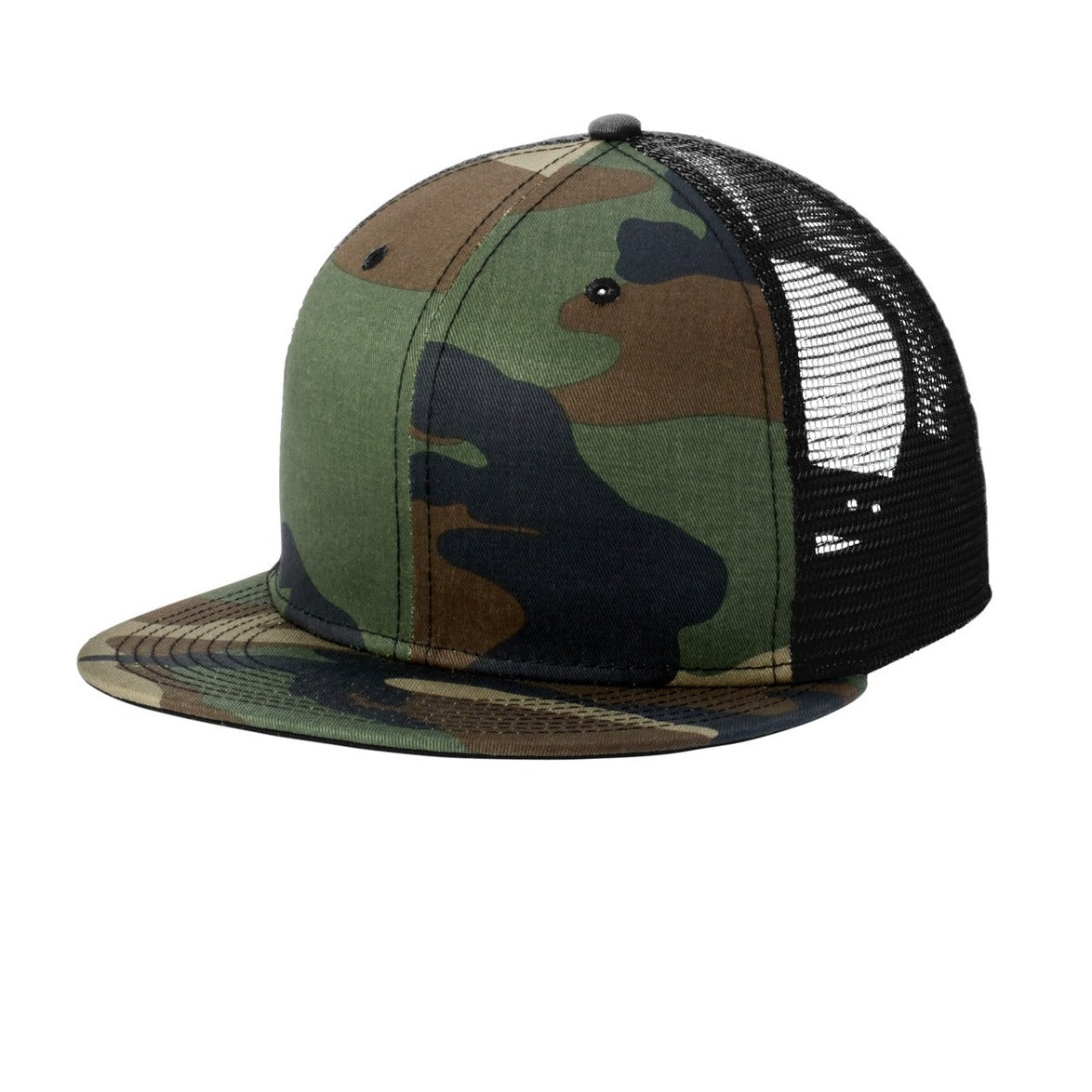 New Era Standard Fit Snapback Trucker Cap. NE4030 New Era