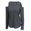 Boxercraft Women's Cold Shoulder Long Sleeve Tee Womens Apparel Shirts & Tops