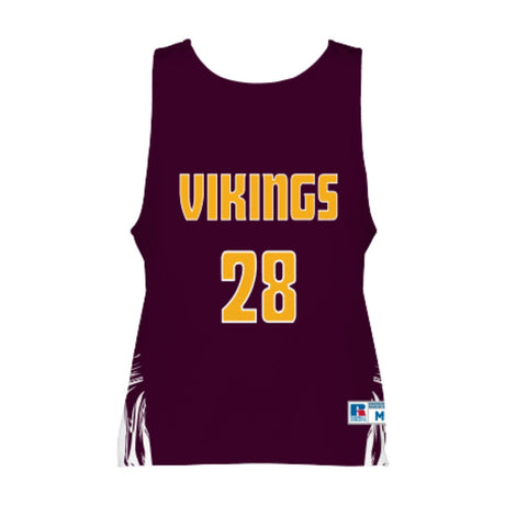 Russell Girls Sublimated Reversible Lacrosse Pinnie Team Lacrosse Jerseys