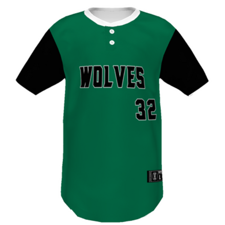 Holloway Youth Sublimated Pin-Dot 2-Button Baseball Jersey Team Baseball Jerseys