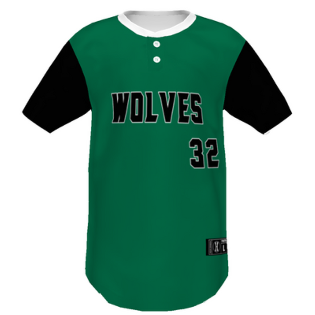 Holloway Youth Sublimated Pin-Dot 2-Button Baseball Jersey Team Baseball Jerseys
