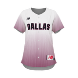 New Balance Women's Softball Prowess Sublimated 2 Jersey Full Button