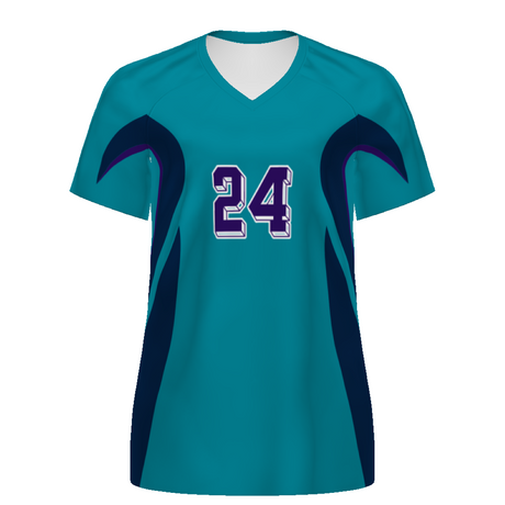 High Five Ladies Sublimated Turbo V-Neck Soccer Jersey Team Soccer Jerseys