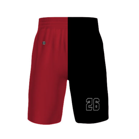 Holloway Youth Sublimated 4-Way Stretch 9 Inch Basketball Shorts Team Basketball Shorts