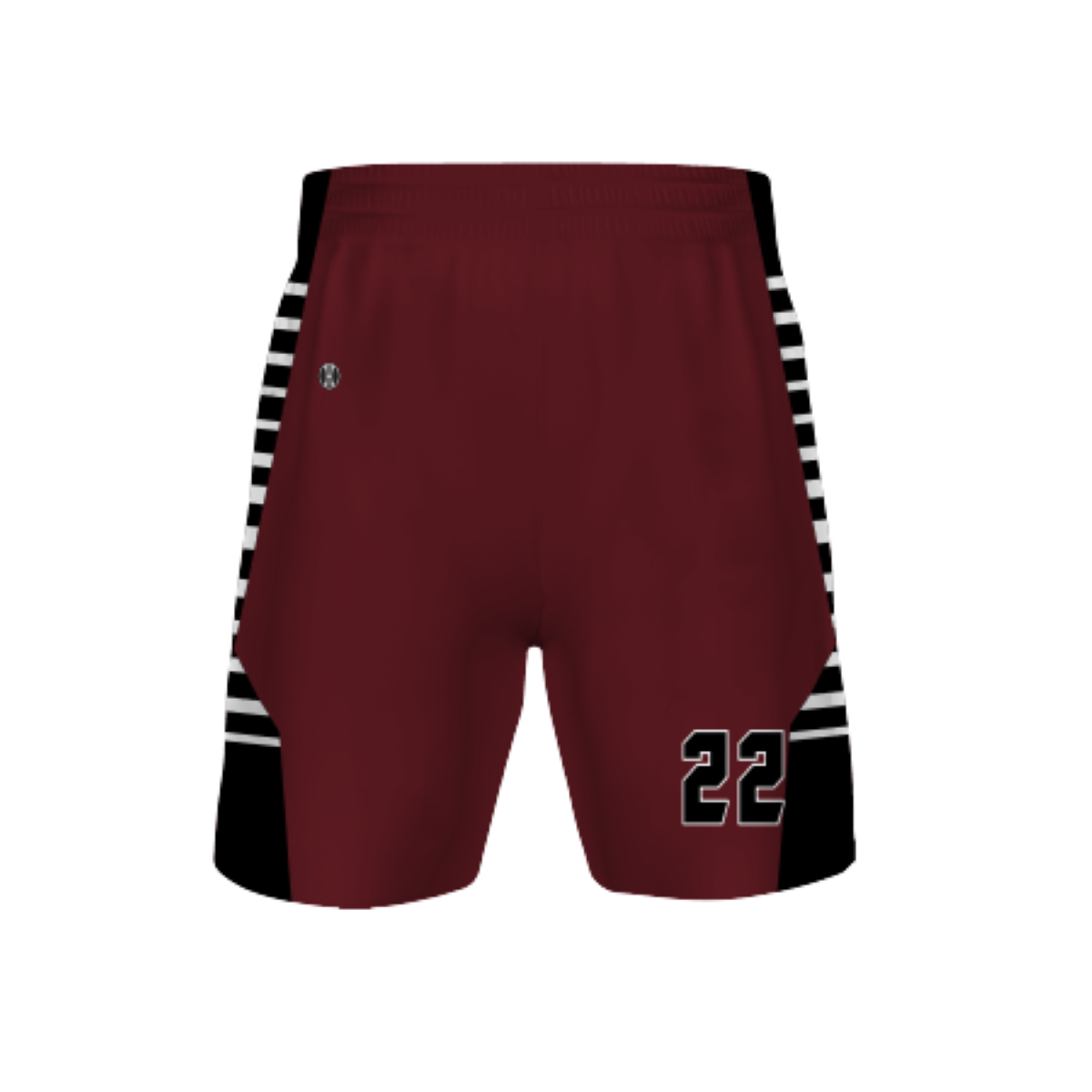 Holloway Adult Sublimated 4-Way Stretch 8 Inch Basketball Shorts Team Basketball Shorts