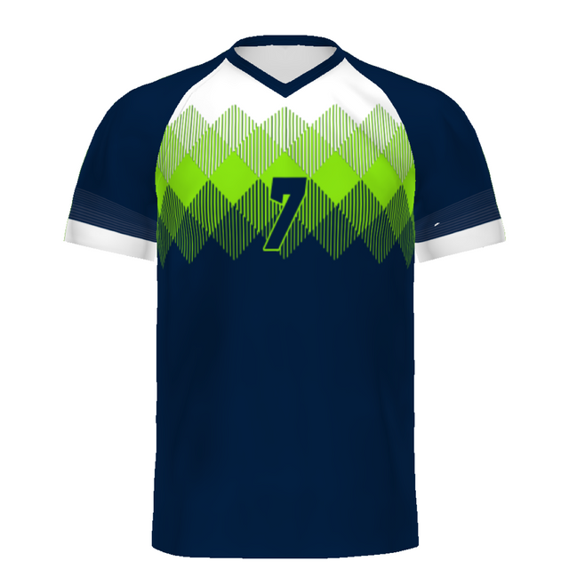 High Five Adult Sublimated Turbo V-Neck Soccer Jersey Team Soccer Jerseys