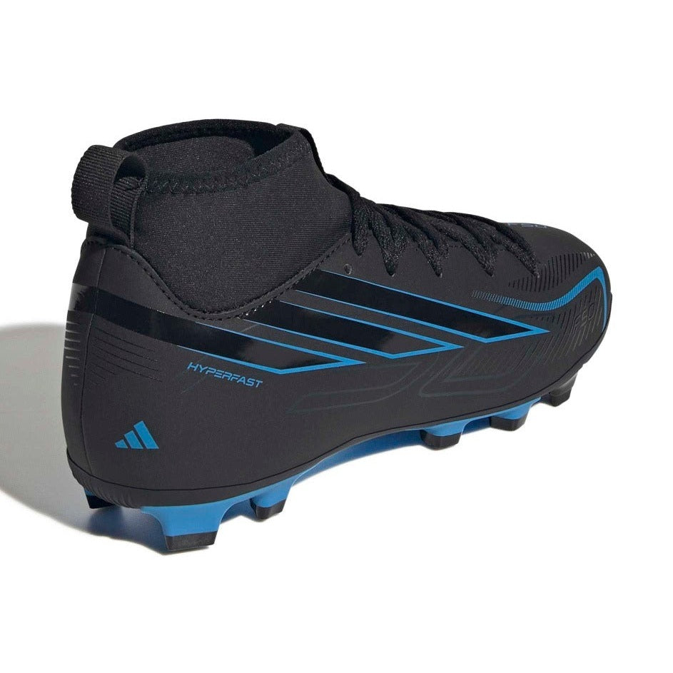 adidas Youth F50 Hyperfast Club Mid Firm/Multi Ground Soccer Cleats-6