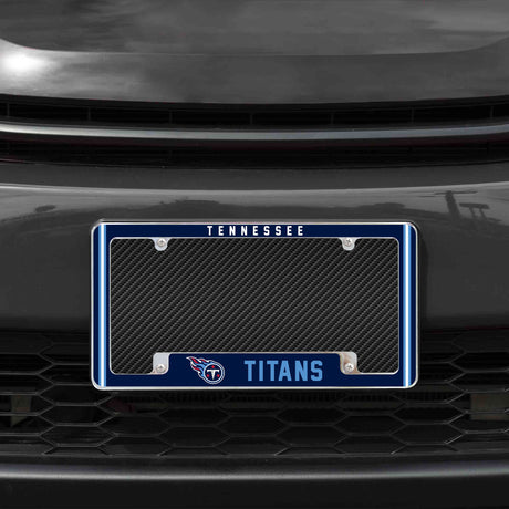 Rico Industries NFL  Tennessee Titans Classic 12" x 6" Chrome License Plate Frame-1